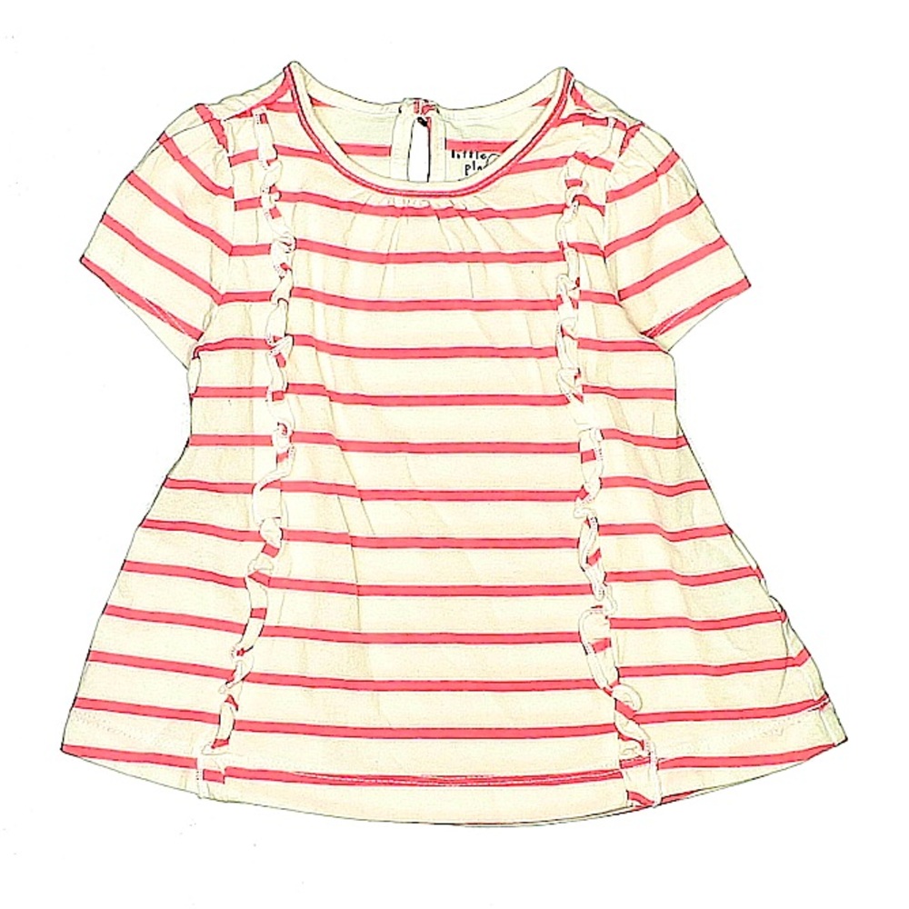Little Planet by Carter's Baby Girl Red Stripe Dress Size 6M